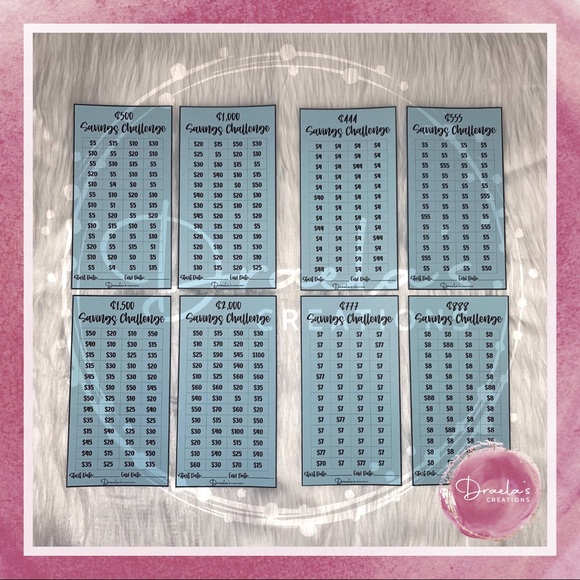 Cash Binder w/ Savings Challenge Sheets - Picture 4 of 11